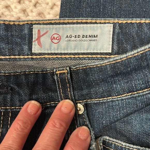 ADRIANO GOLDSCHMIED THE ISABELLE HIGH RISE STRAIGHT CROP Women's Blue Jeans 30R - Picture 8 of 13